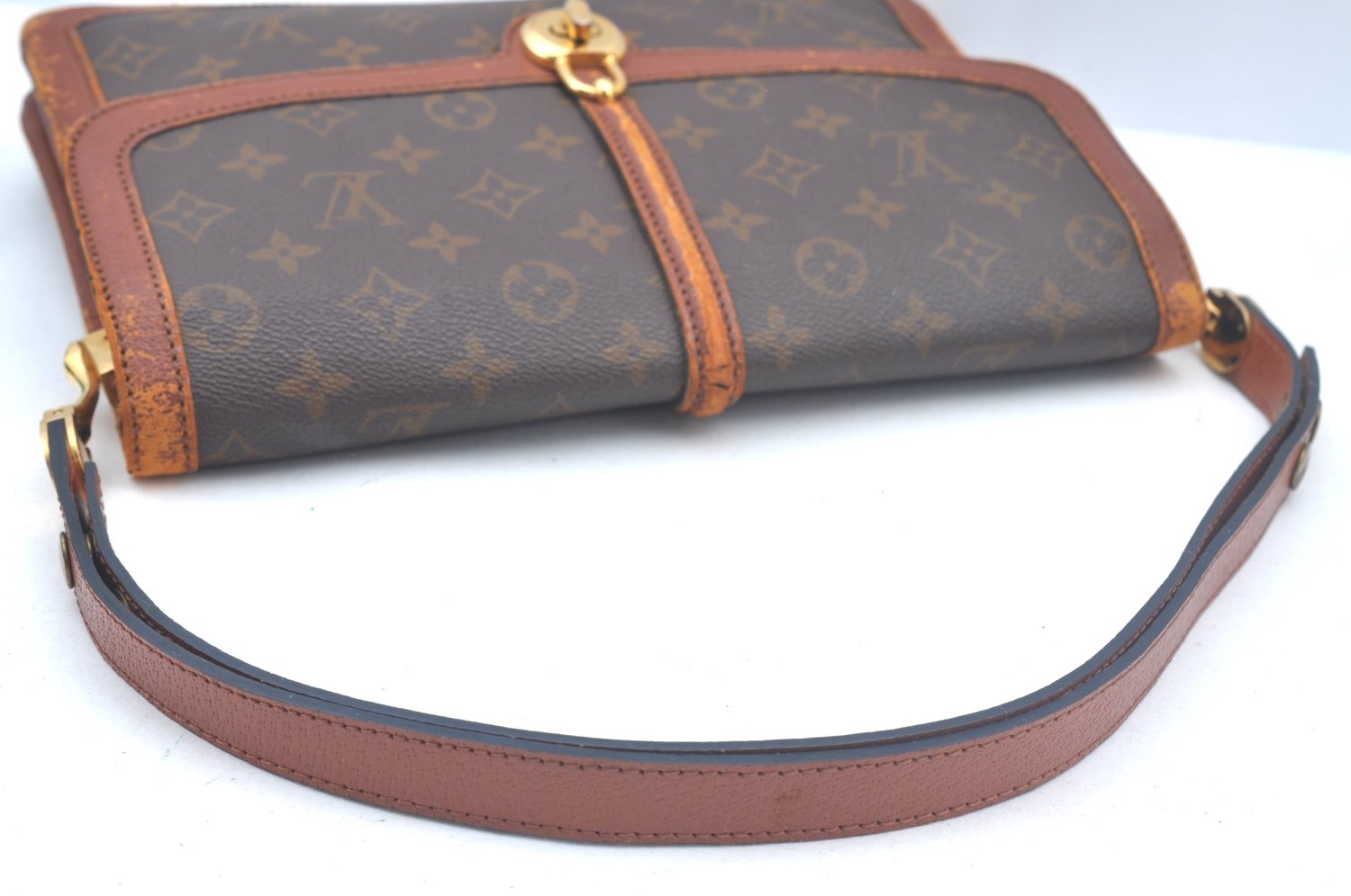Authentic Louis Vuitton Monogram Sac Vendome Shoulder Cross Bag Old Model 1596J