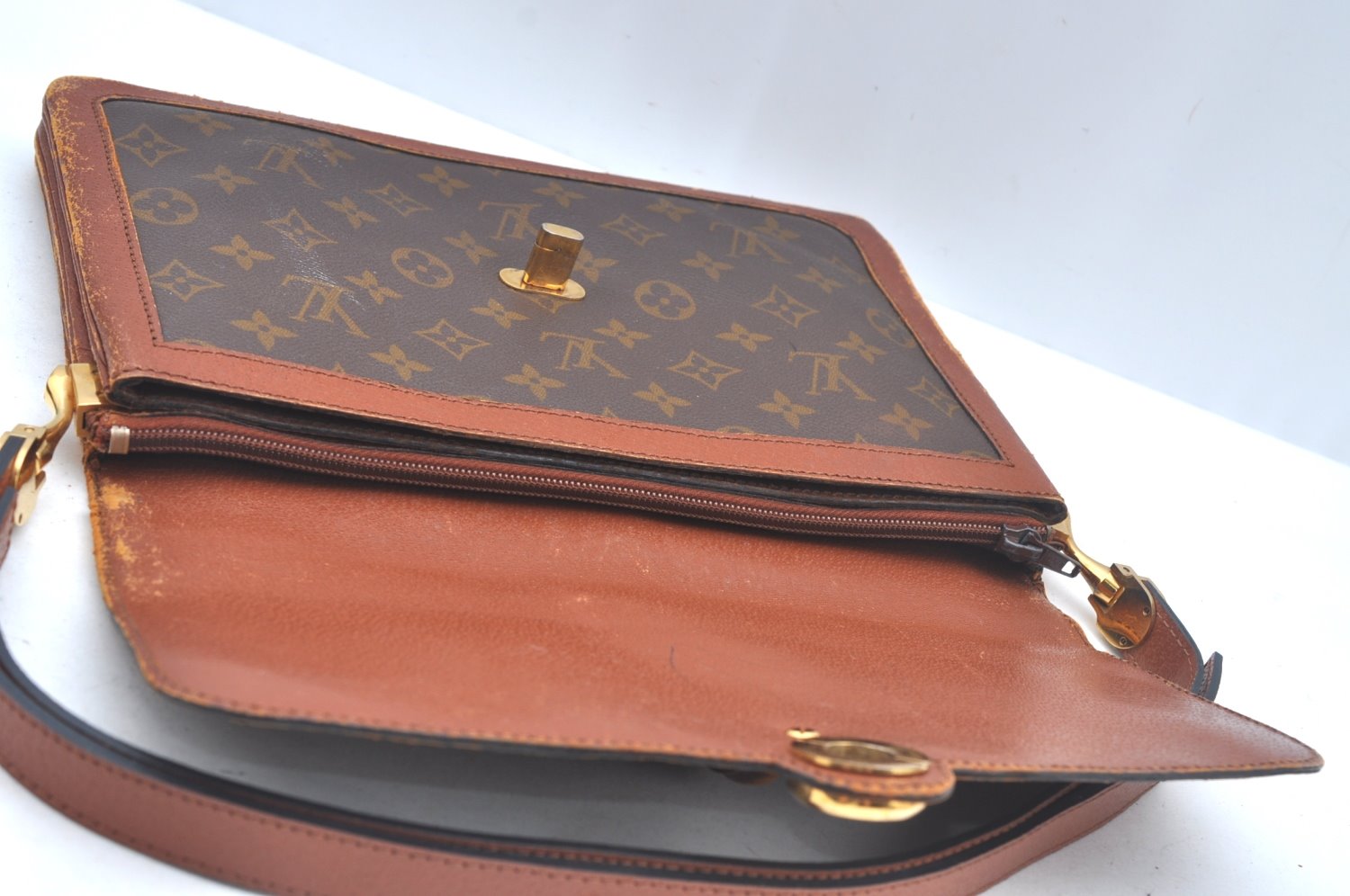 Authentic Louis Vuitton Monogram Sac Vendome Shoulder Cross Bag Old Model 1596J