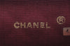 Authentic CHANEL Cotton Calf Matelasse Chain Shoulder Bag Purse Black CC 1597I