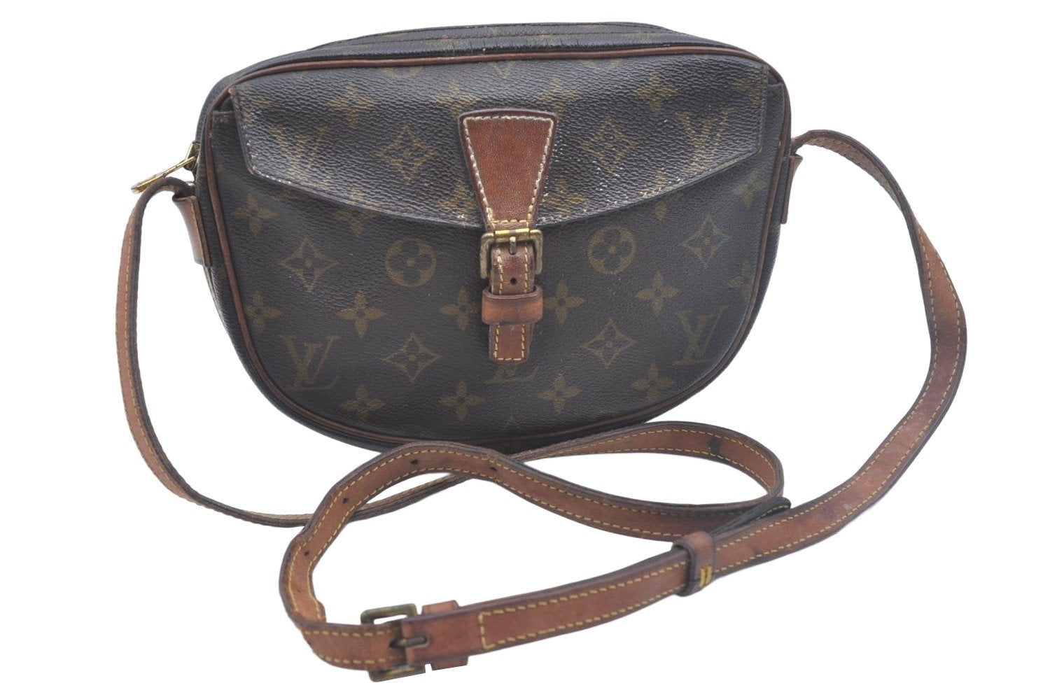 Auth Louis Vuitton Monogram Jeune Fille PM Shoulder Cross Bag Old Model LV 1597J