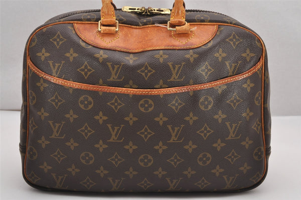 Authentic Louis Vuitton Monogram Deauville Hand Bag M47270 LV Junk 1598J