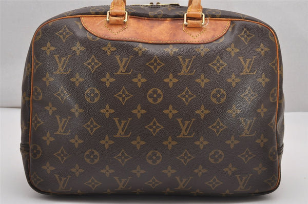 Authentic Louis Vuitton Monogram Deauville Hand Bag M47270 LV Junk 1598J