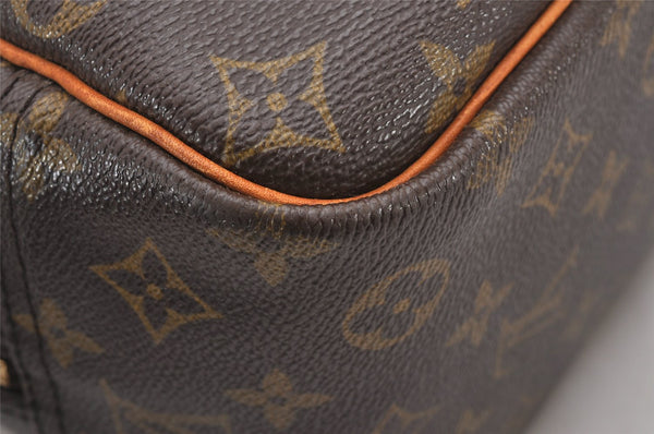 Authentic Louis Vuitton Monogram Deauville Hand Bag M47270 LV Junk 1598J