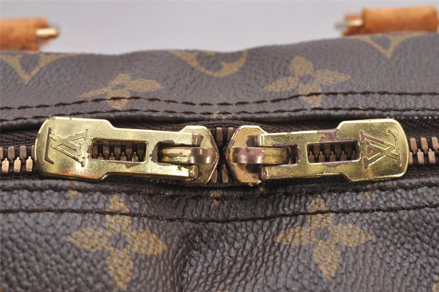 Authentic Louis Vuitton Monogram Deauville Hand Bag M47270 LV Junk 1598J