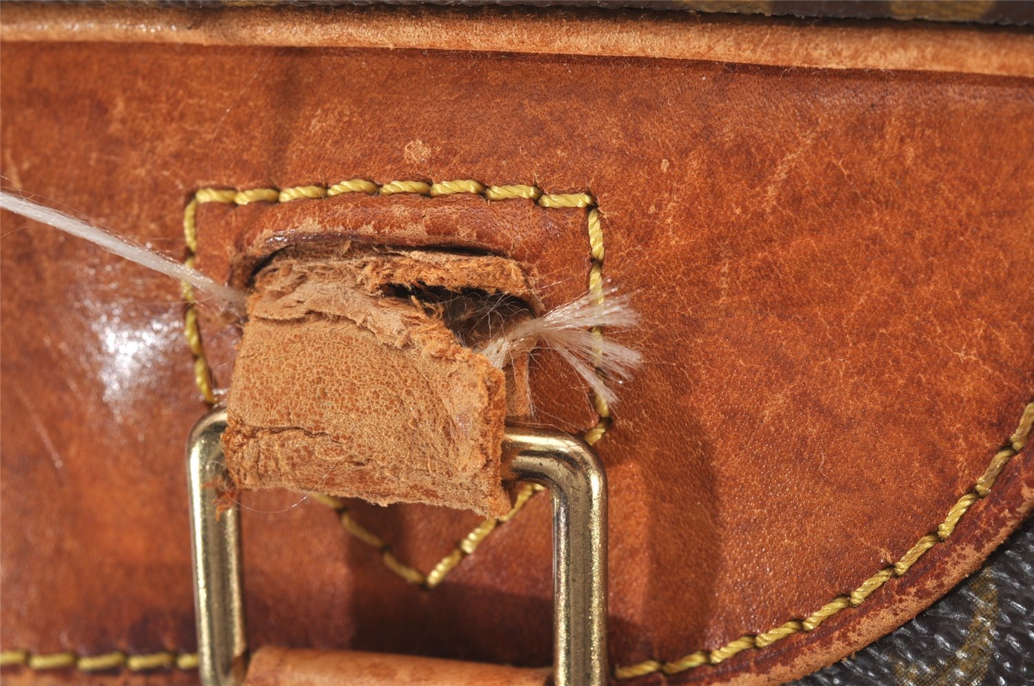 Authentic Louis Vuitton Monogram Deauville Hand Bag M47270 LV Junk 1598J