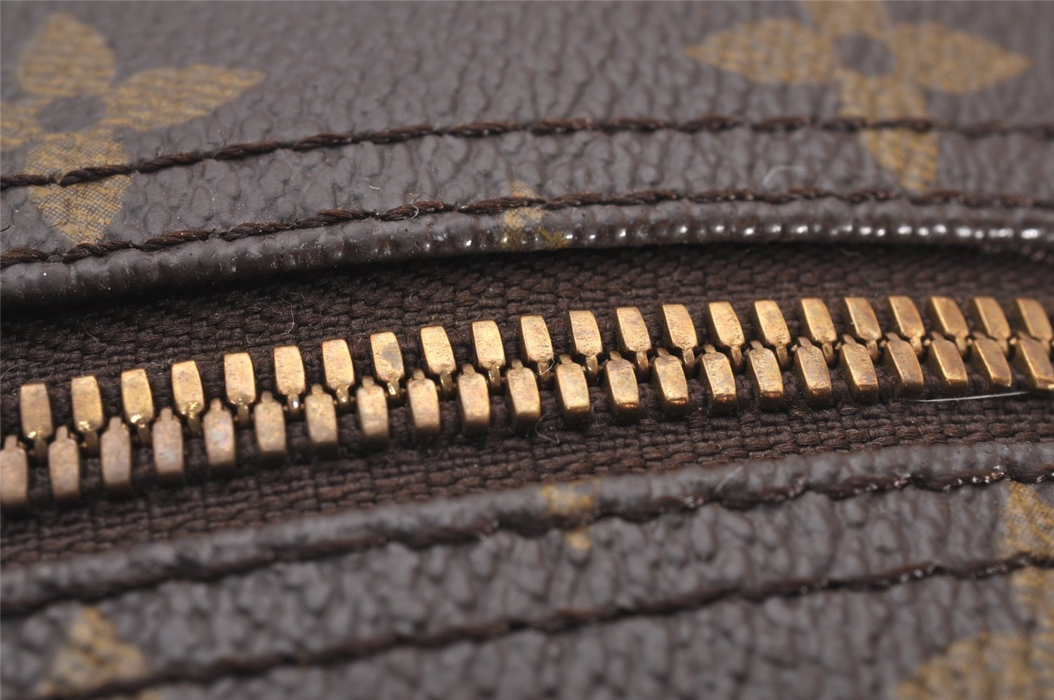 Authentic Louis Vuitton Monogram Deauville Hand Bag M47270 LV Junk 1598J