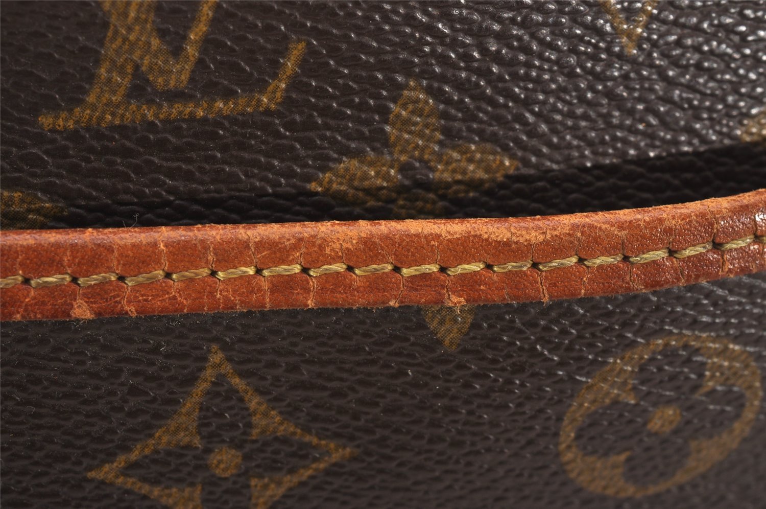 Authentic Louis Vuitton Monogram Deauville Hand Bag M47270 LV Junk 1598J