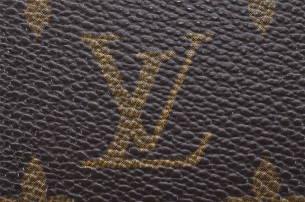 Authentic Louis Vuitton Monogram Deauville Hand Bag M47270 LV Junk 1598J