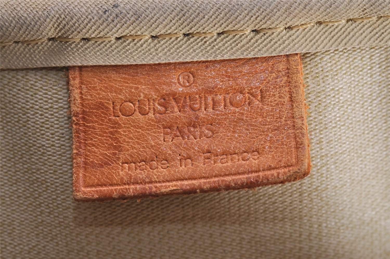 Authentic Louis Vuitton Monogram Deauville Hand Bag M47270 LV Junk 1598J