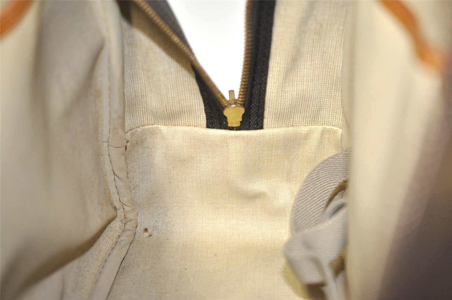 Authentic Louis Vuitton Monogram Deauville Hand Bag M47270 LV Junk 1598J