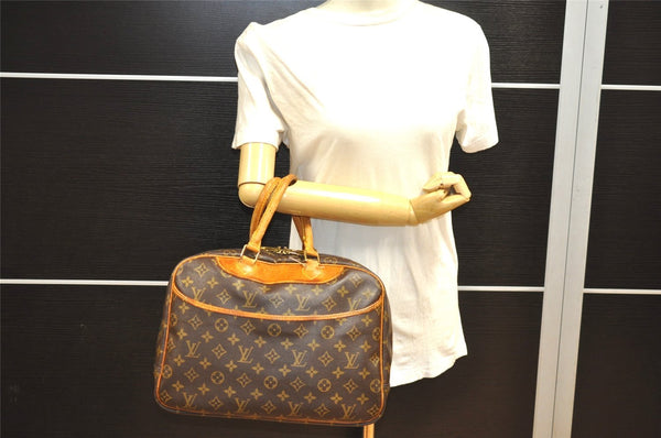 Authentic Louis Vuitton Monogram Deauville Hand Bag M47270 LV Junk 1598J