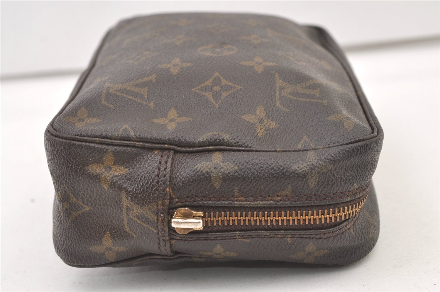 Auth Louis Vuitton Monogram Trousse Toilette 23 Clutch Bag M47524 LV Junk 1598K