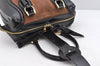 Authentic BALENCIAGA Hand Boston Bag Purse Suede Leather 163530 Brown 1599K