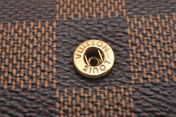 Authentic Louis Vuitton Damier Cufflinks Accessory Case Pouch M64681 LV 1600I