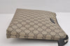Authentic GUCCI Vintage Clutch Hand Bag Purse GG PVC Leather 523293 Brown 1600J