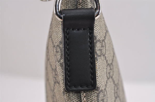 Authentic GUCCI Vintage Clutch Hand Bag Purse GG PVC Leather 523293 Brown 1600J