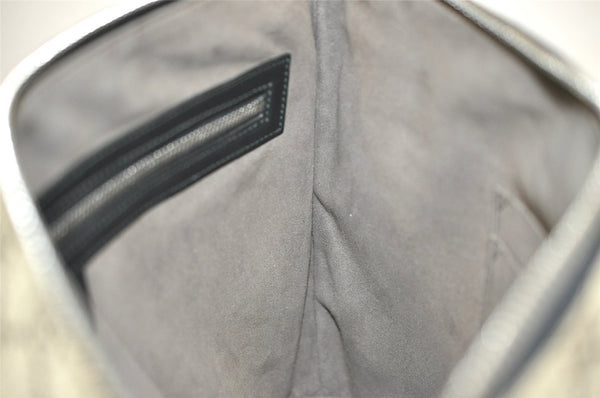 Authentic GUCCI Vintage Clutch Hand Bag Purse GG PVC Leather 523293 Brown 1600J