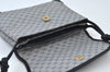 Authentic GUCCI Micro GG PVC Leather Shoulder Crossbody Bag Navy Blue Junk 1601J