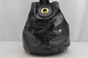 Authentic YVES SAINT LAURENT Capri Shoulder Hand Bag Enamel 191845 Black 1601K