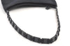 Authentic Salvatore Ferragamo Vara Chain Shoulder Bag Nylon Leather Navy 1602K