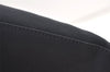 Authentic Salvatore Ferragamo Vara Chain Shoulder Bag Nylon Leather Navy 1602K