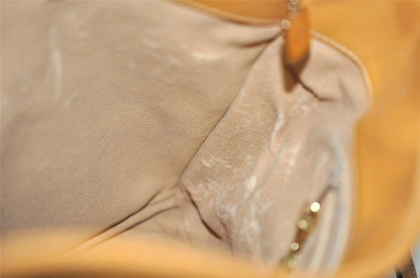 Authentic GUCCI Micro GG PVC Leather Shoulder Cross Body Bag Brown Junk 1603I