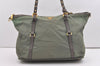 Authentic PRADA Nylon Tessuto Leather 2Way Shoulder Tote Bag Green Junk 1603J