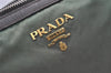 Authentic PRADA Nylon Tessuto Leather 2Way Shoulder Tote Bag Green Junk 1603J