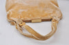 Authentic PRADA Vintage Velour Shoulder Hand Bag Purse Beige 1603K