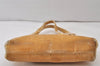Authentic PRADA Vintage Velour Shoulder Hand Bag Purse Beige 1603K