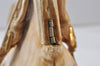 Authentic PRADA Vintage Velour Shoulder Hand Bag Purse Beige 1603K