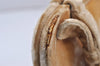 Authentic PRADA Vintage Velour Shoulder Hand Bag Purse Beige 1603K