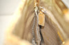 Authentic PRADA Vintage Velour Shoulder Hand Bag Purse Beige 1603K