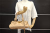 Authentic Chloe Paddington Vintage Leather Shoulder Hand Bag Purse Beige 1604I