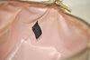 Authentic FENDI Zucchino Shoulder Hand Bag Canvas Leather Beige Silver 1604J