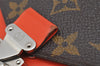 Authentic Louis Vuitton Monogram Epi Portefeuille Marie Rose Wallet Orange 1604K