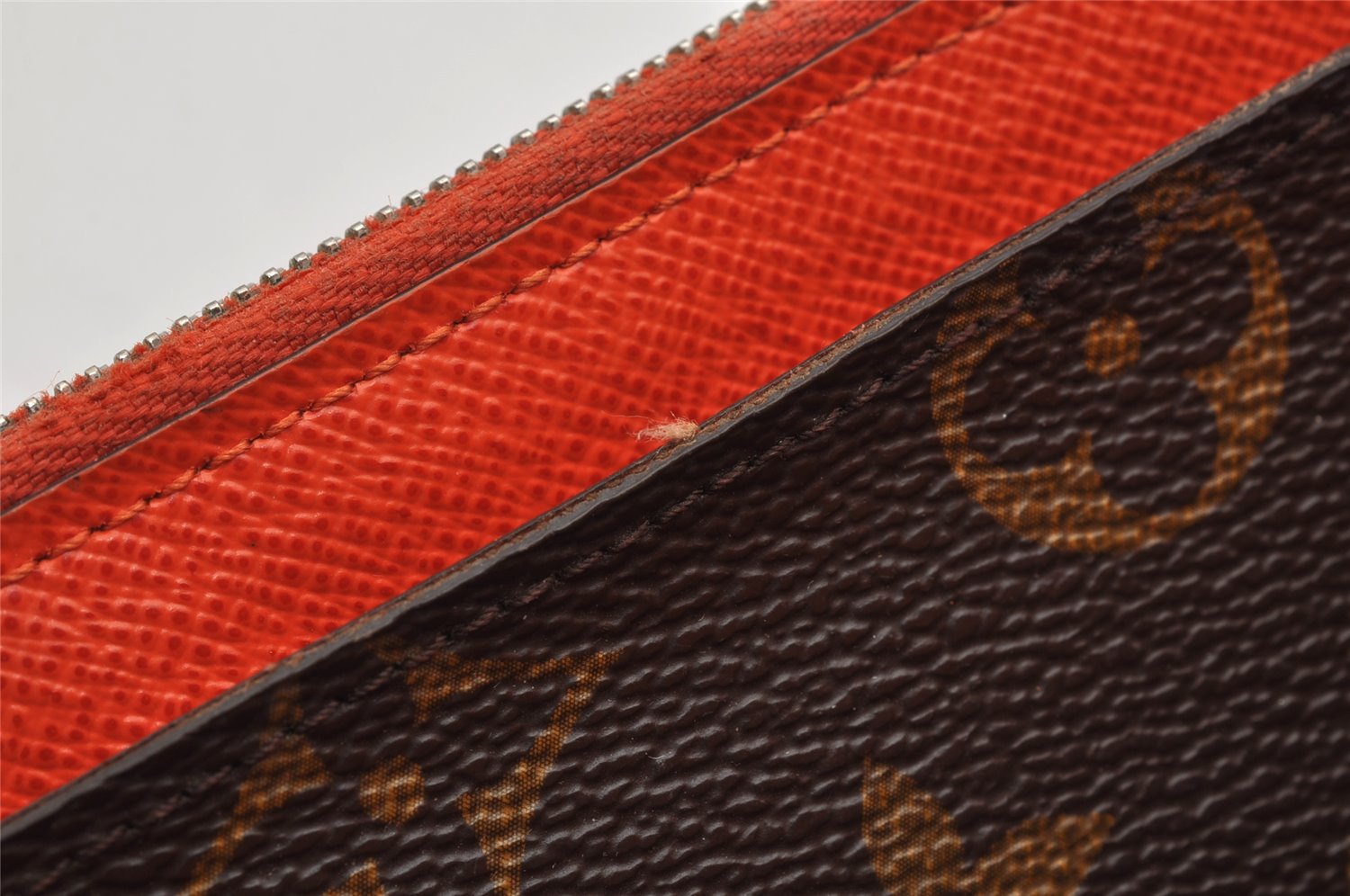 Authentic Louis Vuitton Monogram Epi Portefeuille Marie Rose Wallet Orange 1604K