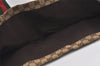 Authentic GUCCI Web Sherry Line Tote Bag GG Canvas Leather 189669 Brown 1606J