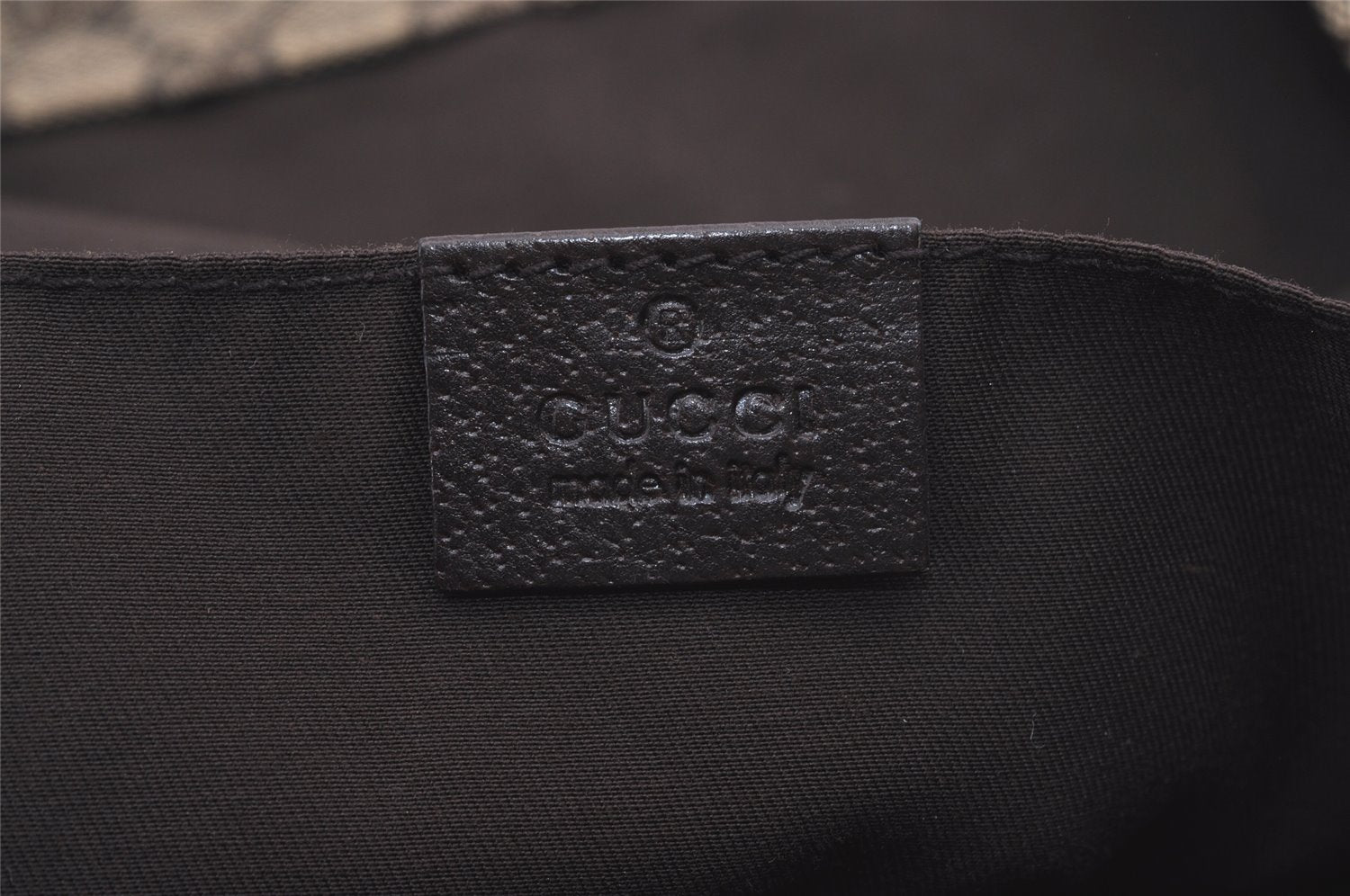 Authentic GUCCI Web Sherry Line Tote Bag GG Canvas Leather 189669 Brown 1606J