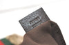 Authentic GUCCI Web Sherry Line Tote Bag GG Canvas Leather 189669 Brown 1606J