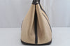 Authentic HERMES Garden Party PM Tote Hand Bag Leather Beige Brown 1606K
