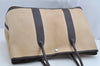 Authentic HERMES Garden Party PM Tote Hand Bag Leather Beige Brown 1606K