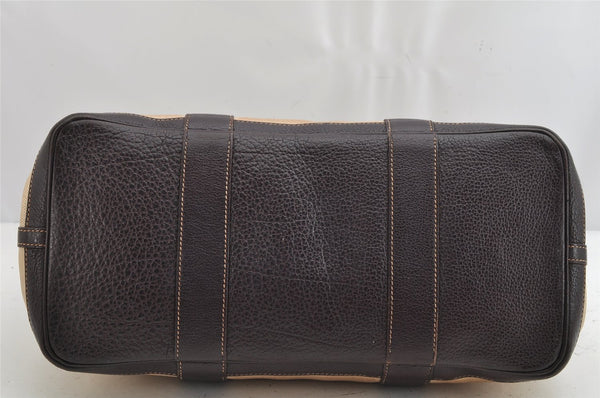 Authentic HERMES Garden Party PM Tote Hand Bag Leather Beige Brown 1606K