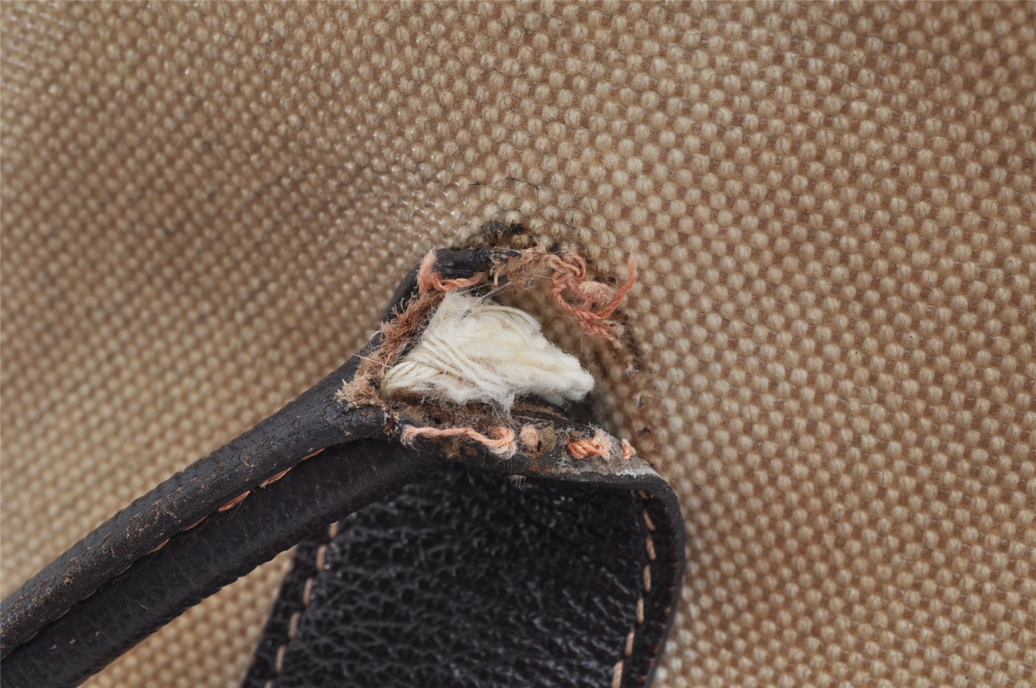 Authentic HERMES Garden Party PM Tote Hand Bag Leather Beige Brown 1606K