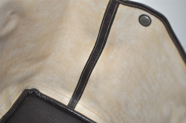 Authentic HERMES Garden Party PM Tote Hand Bag Leather Beige Brown 1606K