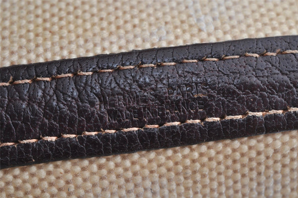 Authentic HERMES Garden Party PM Tote Hand Bag Leather Beige Brown 1606K