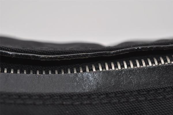 Authentic GUCCI Vintage Shoulder Bag Purse Nylon Leather 0013766 Black  1608I