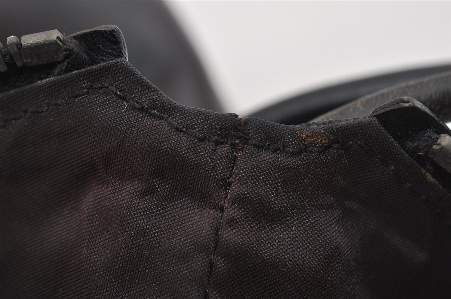 Authentic GUCCI Vintage Shoulder Bag Purse Nylon Leather 0013766 Black  1608I