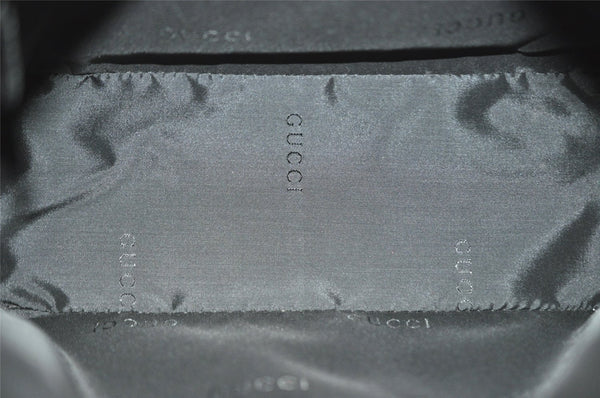 Authentic GUCCI Vintage Shoulder Bag Purse Nylon Leather 0013766 Black  1608I