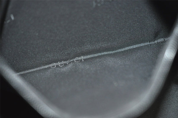 Authentic GUCCI Vintage Shoulder Bag Purse Nylon Leather 0013766 Black  1608I